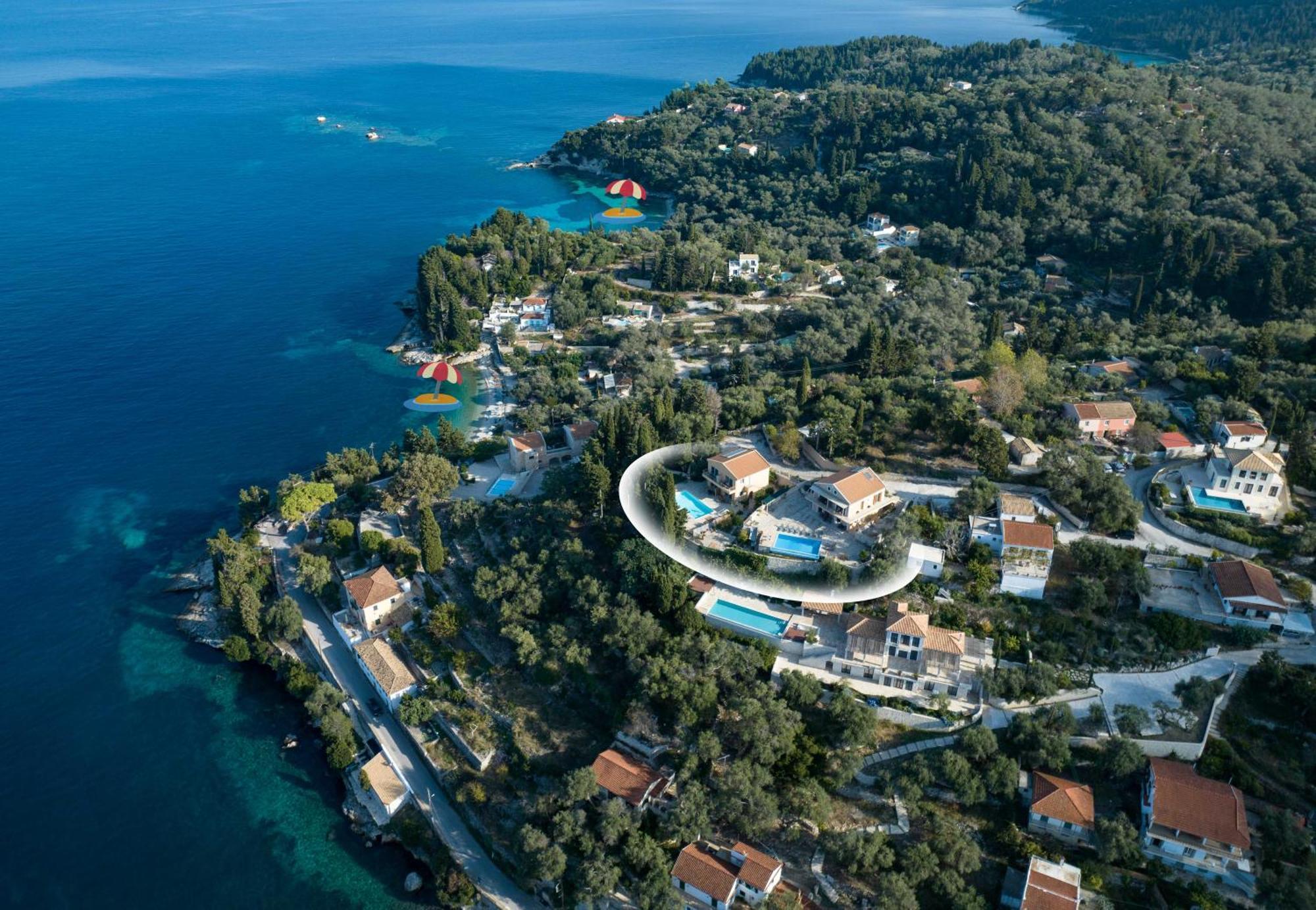 Pangolas Apartments Paxos Longós Exterior foto